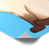 Poster Siamese cat cartoon (Coin)