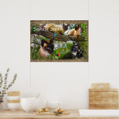 Poster Siamese (nom de votre chatte) (Cuisine)