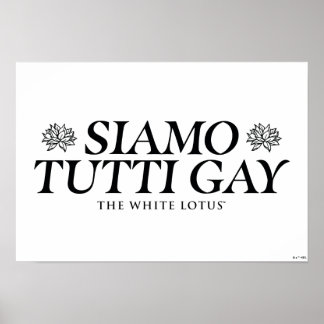 Poster Siamo Tutti Gay - Le Lotus Blanc