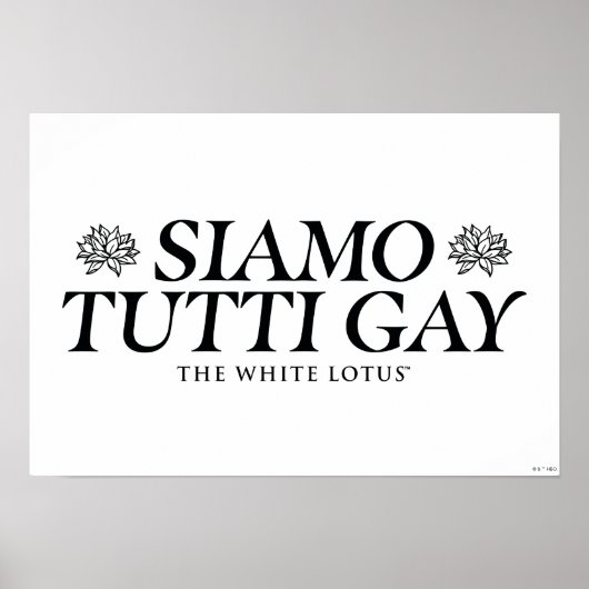 Poster Siamo Tutti Gay - Le Lotus Blanc (Devant)