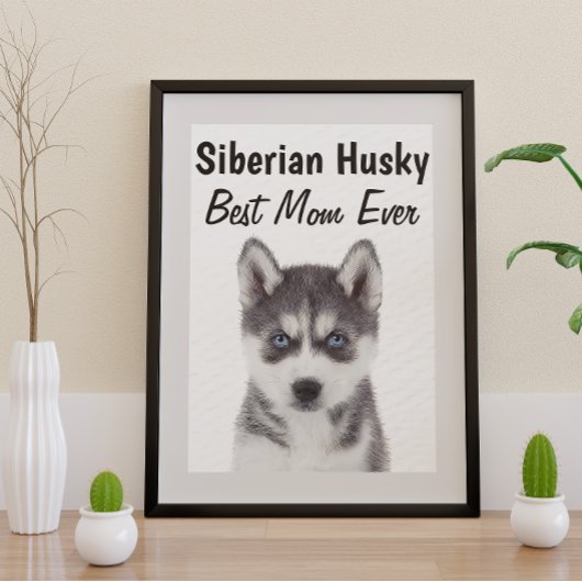 Poster Siberian Husky Best Mom