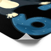 Poster Siberian Husky Dog Dabbing 67 Meme Six Seven Funny (Coin)