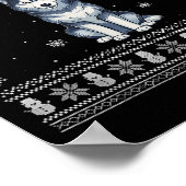 Poster Siberian Husky Dog Lovers Men Women Santa Ugly Xma (Coin)