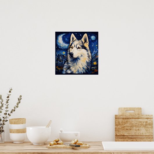 Poster Sibérien Husky (Cuisine)