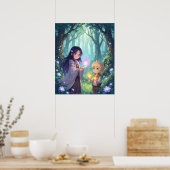 Poster Siblings with Magic Vibrant Cartoon Wall Art  (Cuisine)
