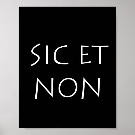 Poster sic et (Devant)