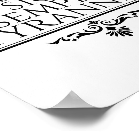 Poster Sic Semper Tyrannis (Coin)