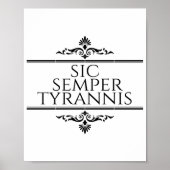 Poster Sic Semper Tyrannis (Devant)