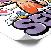 Poster Sick Seven Six Seven 6 7 Drôle 67 Argot Gen Alpha (Coin)