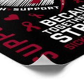 Poster Sickle Cell Awareness Shirt Nana Support Group Tee (Coin)