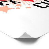 Poster Sida/HIV Peace Love Cure (Coin)