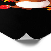 Poster Side Eye Moo Turkey Funny Thanksgiving Autumn Fall (Coin)