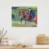 Poster Sidesaddle Horse Show Portrait (Cuisine)
