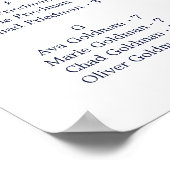 Poster Siège Alphabétique Floral Moderne (Coin)