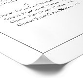 Poster Siège alphabétique minimaliste du Mariage frontali (Coin)