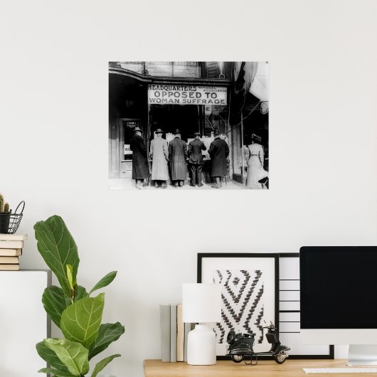 Poster Siège Anti Suffrage (Bureau à domicile)