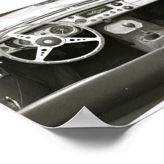 Poster Siège auto classique avec vue (Coin)