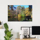 Poster Siège avec vue d'automne en Pennsylvanie (Bureau à domicile)