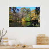 Poster Siège avec vue d'automne en Pennsylvanie (Cuisine)