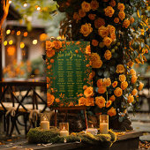 Poster Siège Celtique Vert, Or & Orange Enchanté