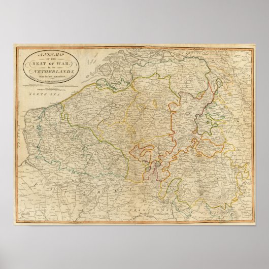 Poster Siège de guerre Pays-Bas (Devant)