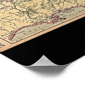 Poster Siège de la guerre civile, 1861-1865 Carte (Coin)