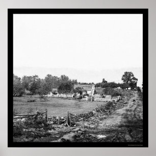 Poster Siège de l'Union à Gettysburg 1863