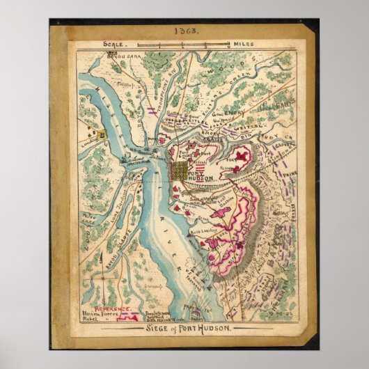 Poster Siège de Port Hudson (Devant)