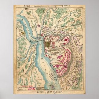 Poster Siège de Port Hudson pendant la guerre civile