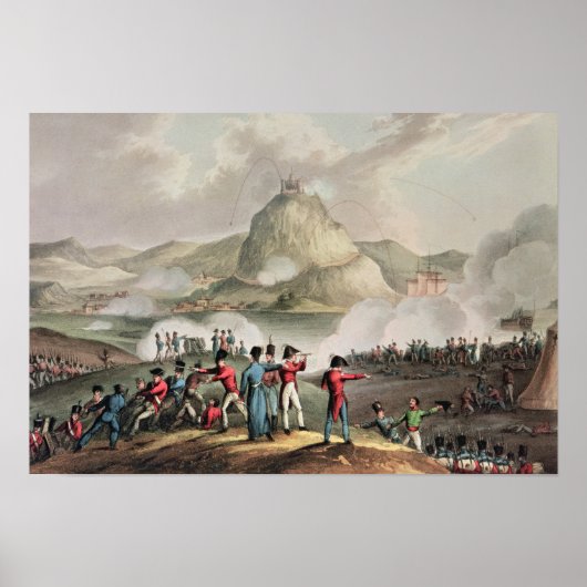 Poster Siège de Saint-Sébastien, gravé par Thomas (Devant)