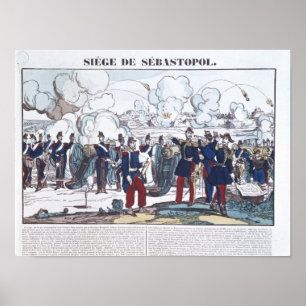 Poster Siège de Sébastopol, 1854-1855