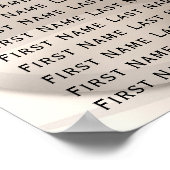 Poster Siège de table de mariage élégant de la princesse  (Coin)