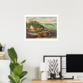 Poster Siège de Vicksburg 13 15 17 Corps Gen US Grant (Bureau à domicile)