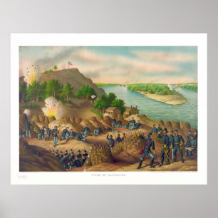 Poster Siège de Vicksburg 13 15 17 Corps Gén US Grant