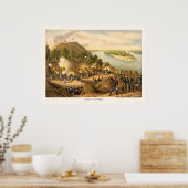 Poster Siège de Vicksburg par Kurz et Allison 1863 (Cuisine)