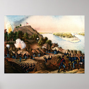 Poster Siège de Vicksburg Ulysses S. Grant 1888