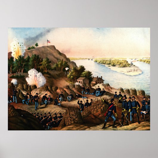 Poster Siège de Vicksburg Ulysses S. Grant 1888 (Devant)