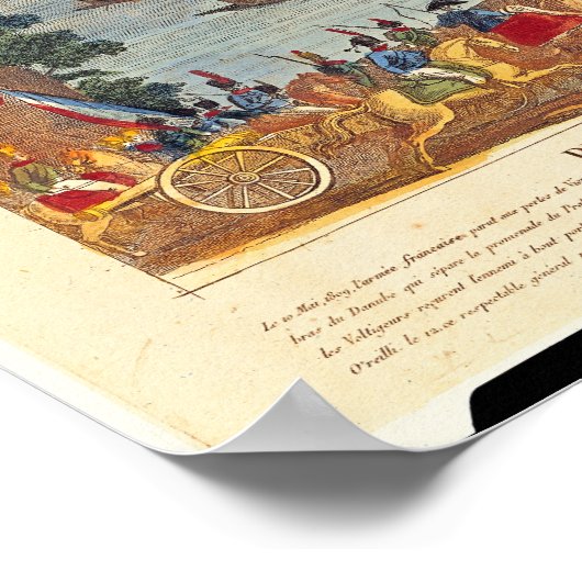 Poster Siège de Vienne, le 10 mai 1809 (Coin)