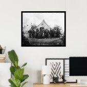 Poster Siège du bureau de poste à Falmouth (VA) 1863 (Bureau à domicile)