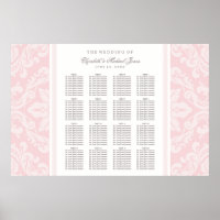 Siège Elegant rose et gris Mariage damassé