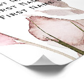 Poster Siège Mariage Floral Lavender Violet Lilac (Coin)