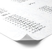 Poster Siège Mariage Marine et Vert - Ne pas utiliser de  (Coin)