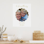 Poster Siège Mariage Ornemental Réservé Tribute Couple (Cuisine)