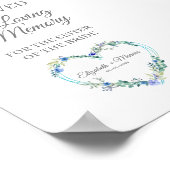 Poster Siège réservé à la mémoire affectueuse d'un cœur f (Coin)