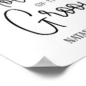 Poster Siège réservé en mémoire de la mère du marié pour  (Coin)