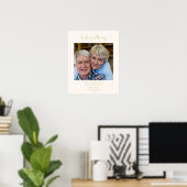 Poster Siège réservé mémorial de mariage proches du coupl (Bureau à domicile)