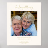 Poster Siège réservé mémorial de mariage proches du coupl (Devant)