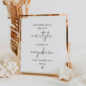 Poster SIÈGE STELLA N'IMPORTE OÙ, Aucun SIGNE Mariage De