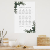 Poster Sièges mariages Diagramme olives Toscan 1 (Cuisine)