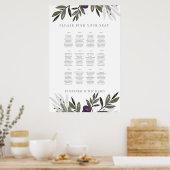 Poster Sièges mariages Diagramme olives Toscan 2 (Cuisine)